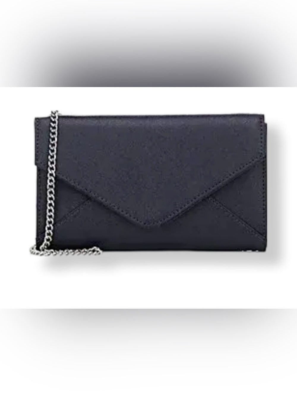 Barney’s New York Leather Crossbody Bag With Chain - Black